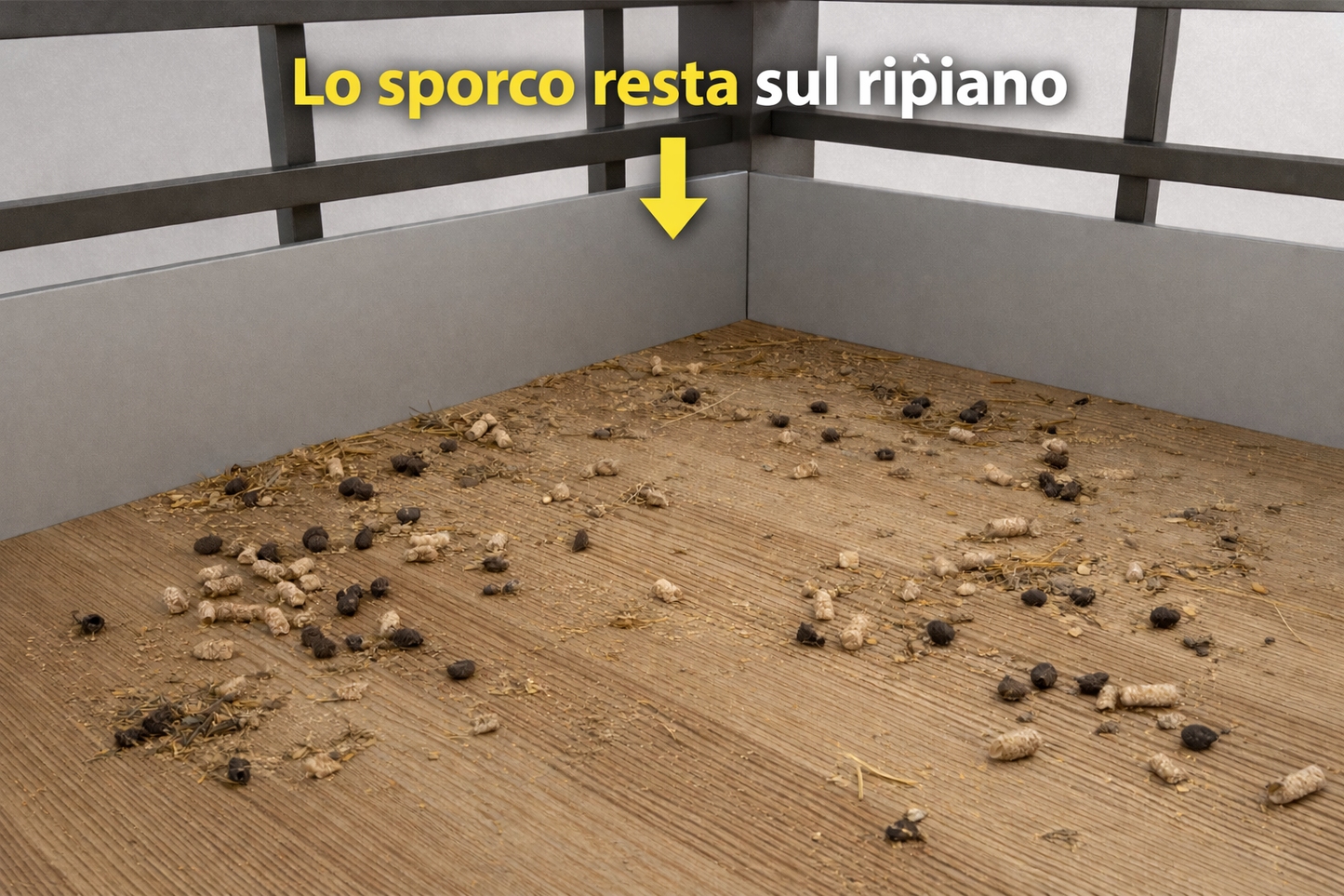 Mensola Angolare Quadrata in Legno Impermeabile con Bordi in Alluminio