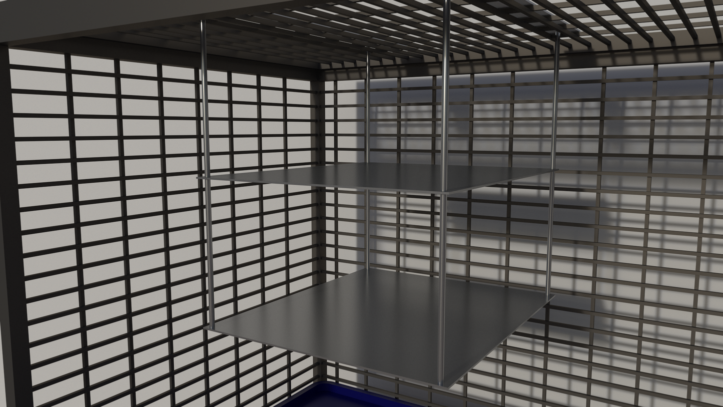 Mensola Sospesa Doppia Metallo