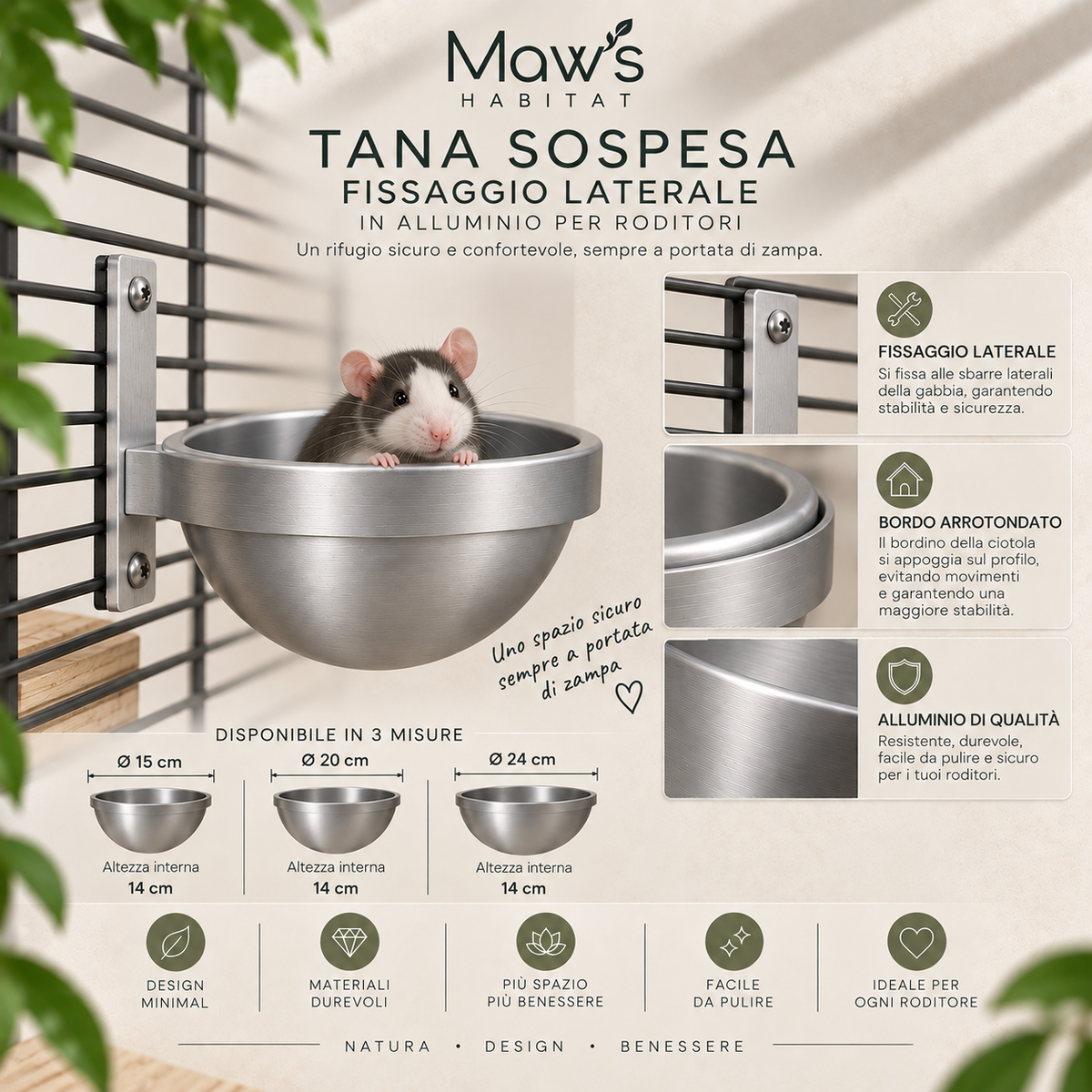 Tana Sospesa Laterale