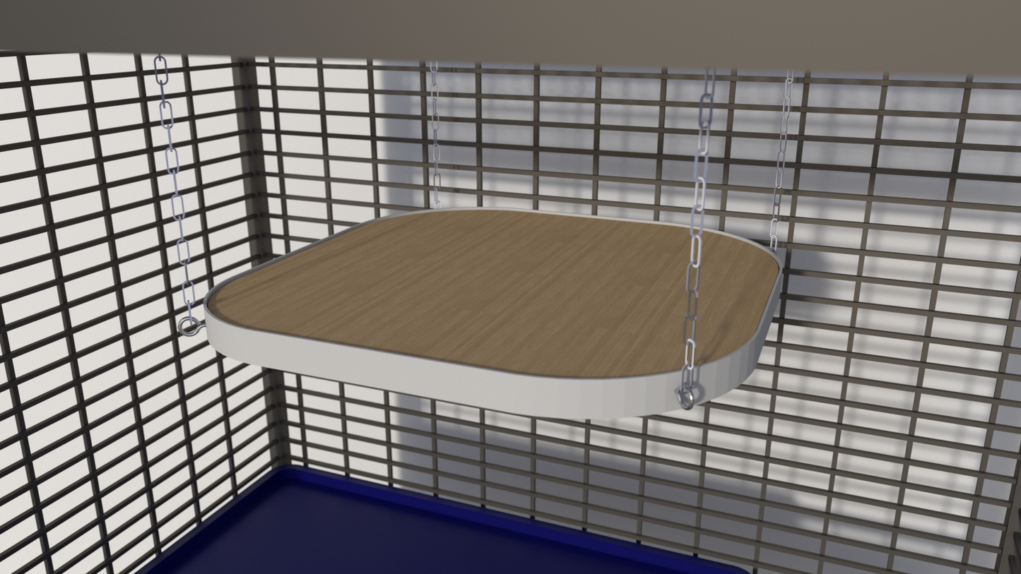 Ripiano Sospeso Quadrato Stondato - Maw's Habitat di Mauro Giannattasio