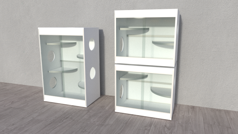 Gabbia per Cincillà e Degu Antisporco – Habitat Modulare in Legno