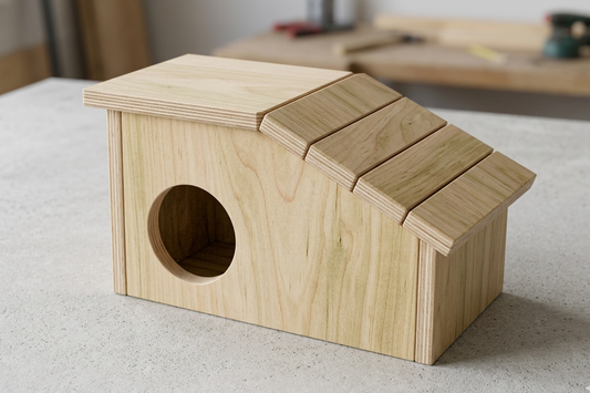 Casetta Loft Legno per Roditori  – Rifugio in Legno