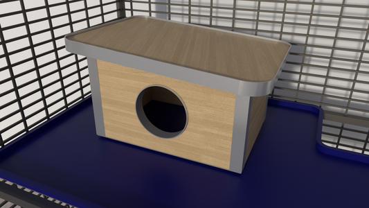 Casetta Tetto Stondato Sporgente Inclinato - Maw's Habitat di Mauro Giannattasio