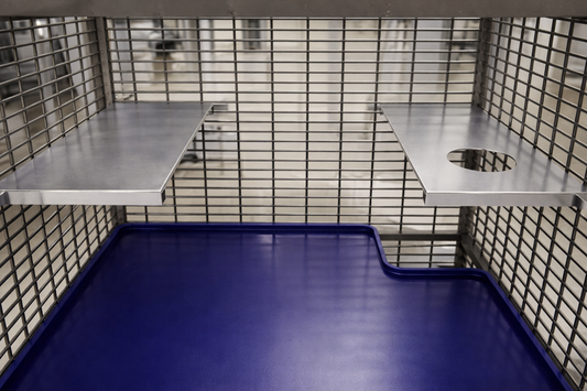 Mensola Rettangolare in Alluminio per Roditori | Ripiano Gabbia Resistente