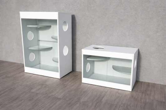 Gabbia per Cincillà e Degu Antisporco – Habitat Modulare in Legno