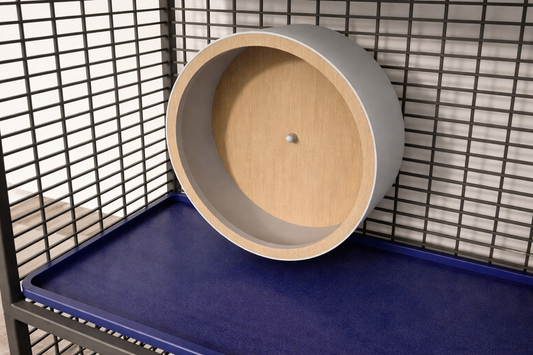 Ruota per Roditori 48 cm in Metallo e Legno | Produzione su Soglia Minima