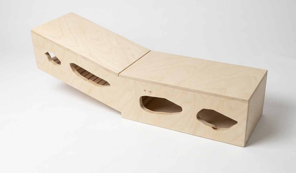 Tana Sotterranea per Criceti in Legno Naturale