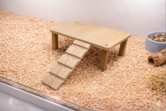 Scaletta per Criceti in Legno Naturale