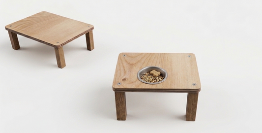 Tavolino per Criceti in Legno Naturale 20 x 15 cm