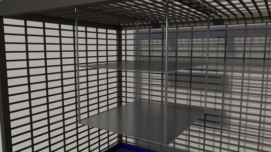 Mensola Sospesa Doppia Metallo