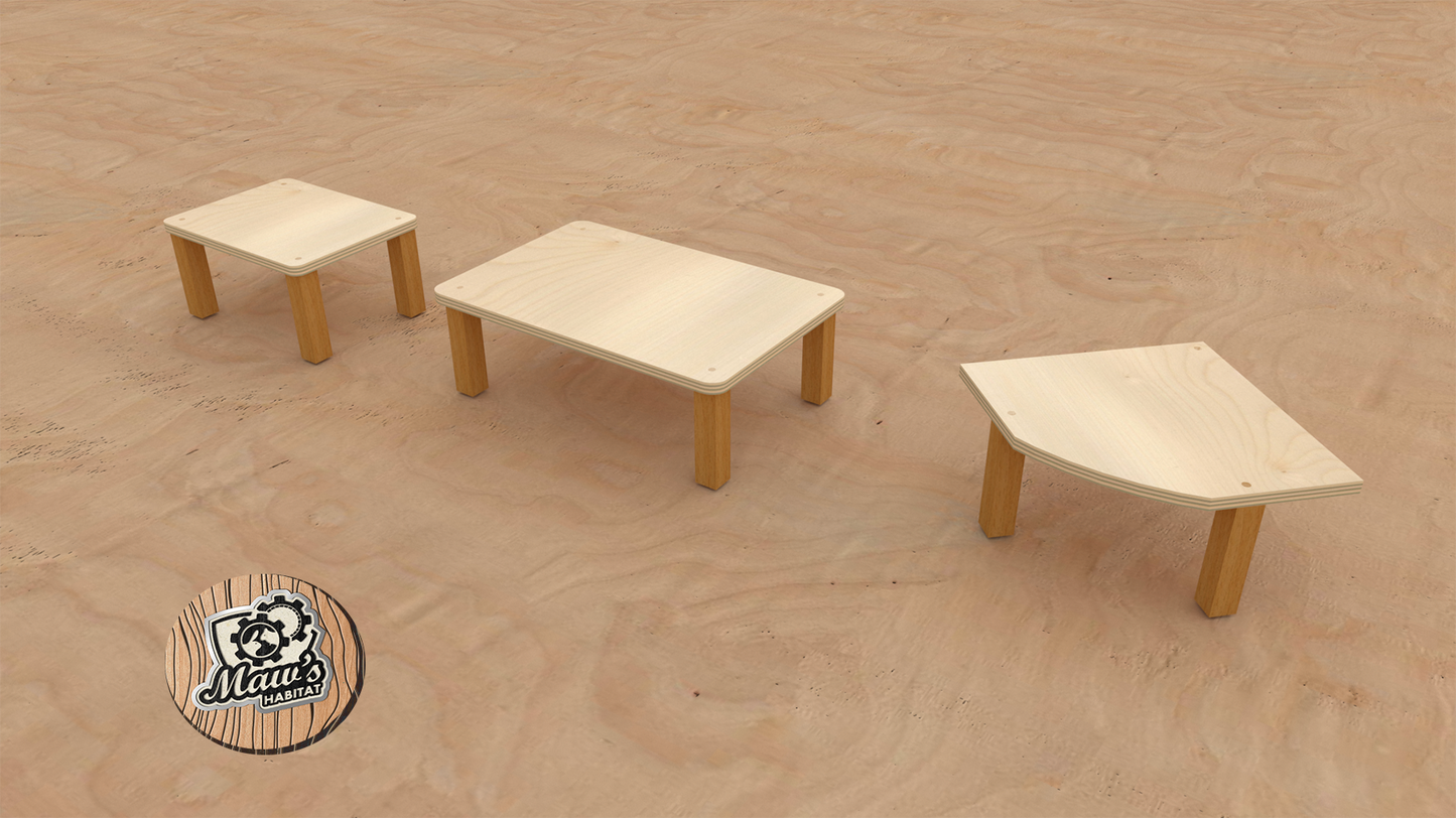 Tiny Paws Deck - Tavolini per Terrari - Maw's Habitat di Mauro Giannattasio