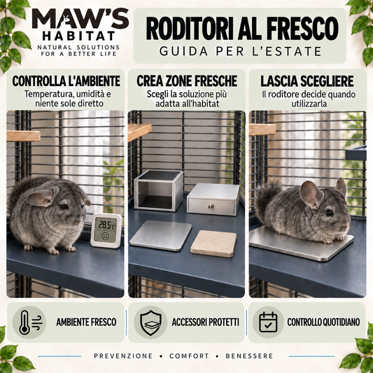 Scatola Rinfrescante in Alluminio per Cincillà, Ratti e Degu – Cool Box