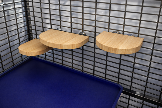 Set Mensole in Legno Naturale per Gabbie Roditori | Ripiani per Ratti, Cincillà e Degu