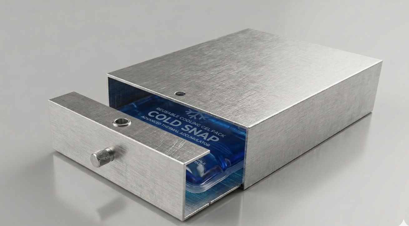 Scatola Rinfrescante in Alluminio – Nuovo Modello con Cassetto Estraibile