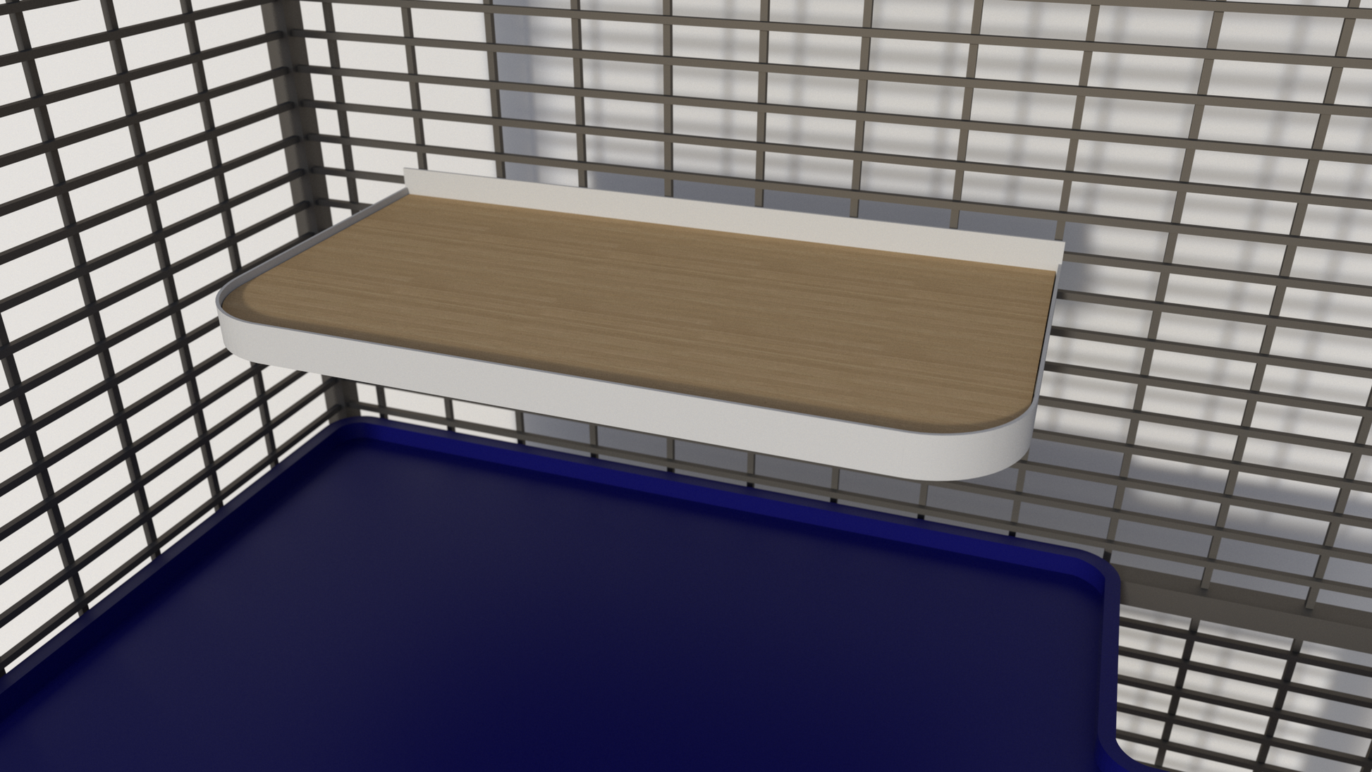 Mensola Rettangolare Stondata - Maw's Habitat di Mauro Giannattasio