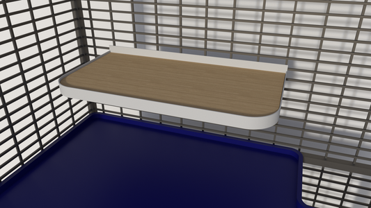 Mensola Rettangolare Stondata - Maw's Habitat di Mauro Giannattasio